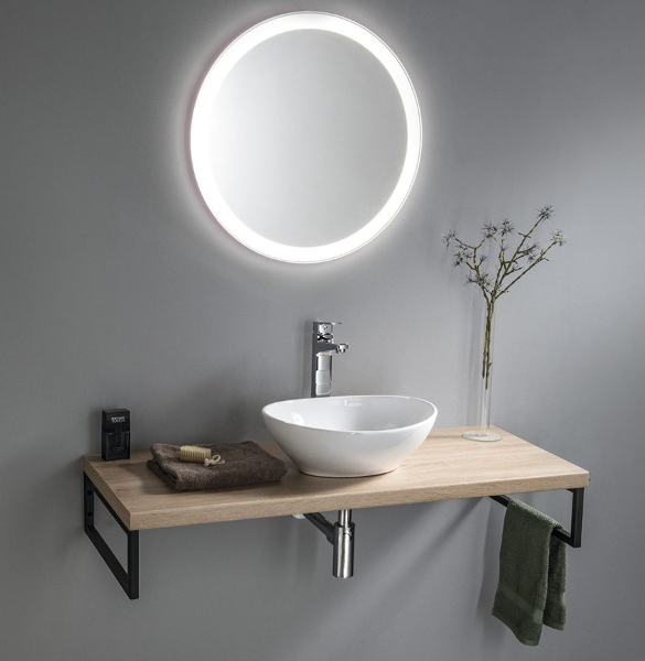 Noa OM260 guľaté zrkadlo s LED osvetlením, 60cm