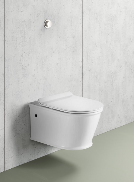 Galia PC081 závesná WC misa, Rimless, 37x54,5 cm, biela