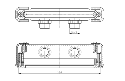 Cut PC10031 napúšťacia štrbina 170x24mm, chróm