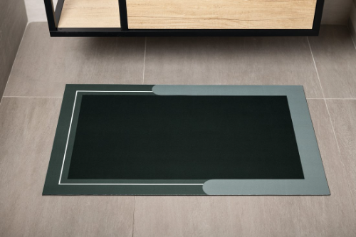 Aqualine PCD013 kúpeľňová predložka 50x80cm, absorpčná, zelená