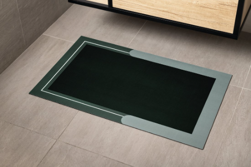 Aqualine PCD013 kúpeľňová predložka 50x80cm, absorpčná, zelená
