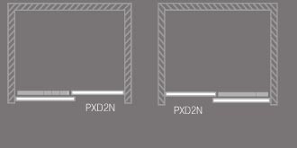 Roltechnik Proxima line sprchové dvere PXD2N 1200 brillant/satinato