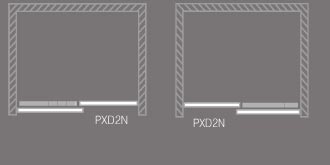 Roltechnik Proxima line sprchové dvere PXD2N 1400 brillant/transparent