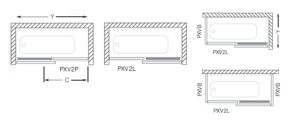 Roltechnik Proxima line bočná stena vaňová PXVB 750 brillant/transparent