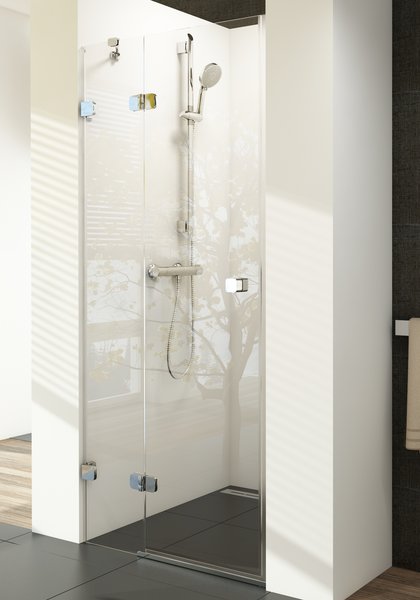 Ravak Brilliant sprchové dvere BSD2-80 L chróm / transparent ľavé