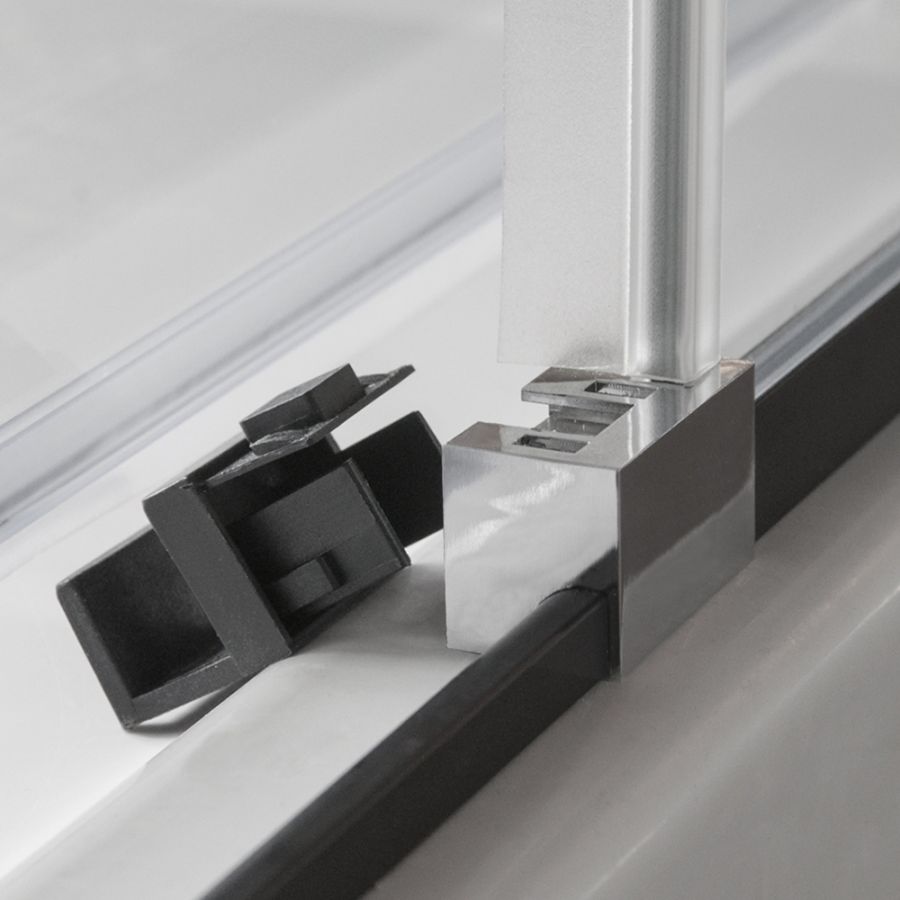 Roltechnik Exclusive line sprchové dvere ECD2P 1200 čierny elox/transparent