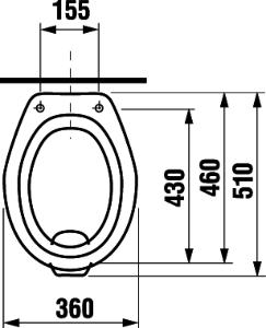 Jika Roman WC misa stojaca spodný odpad H8211570000001