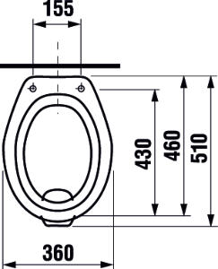 Jika Roman WC misa stojaca vodorovný odpad H8211560000001