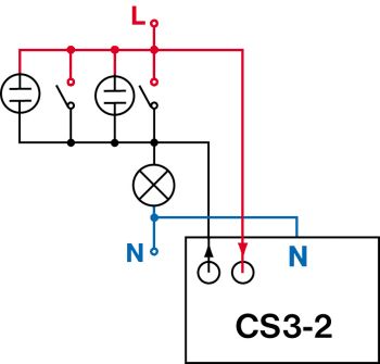 Elektrobock CS3-2 časový spínač pod vypínač