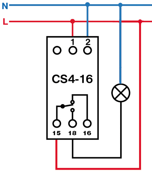 Elektrobock CS4-16 časový spínač na DIN lištu