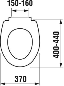 Jika Zeta sedátko termoplast, kovové príchytky H8932710000637