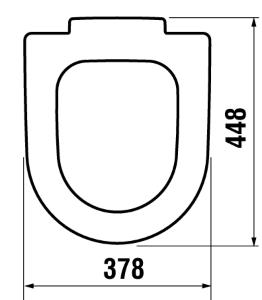 Jika Mio/Cubito sedátko duroplast, oceľové príchytky H8927113000001
