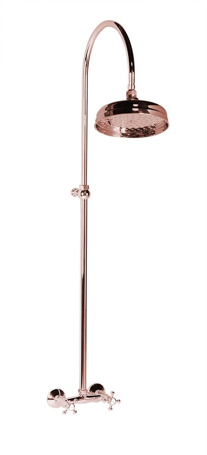 Reitano Antea SET017 sprchový stĺp, hlavová sprcha, bez batérie, ružové zlato