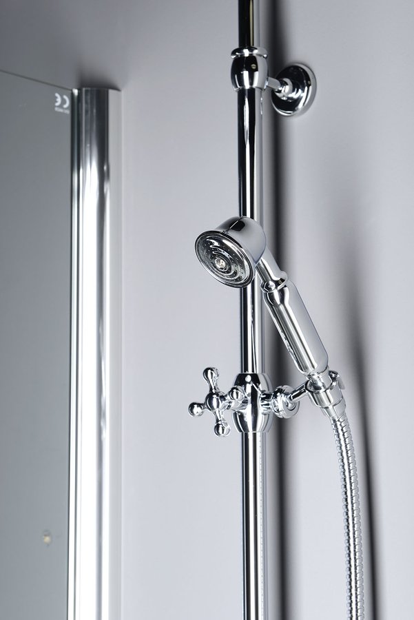 Vanity SET061 sprchový stĺp s pripojením vody na batériu, retro, chróm