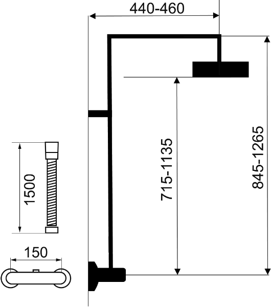 Novaservis Metalia 54 SET034/TER,0 sprchový komplet