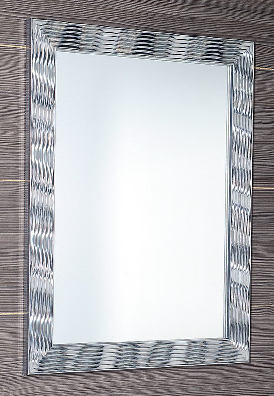 Synthia SH625 zrkadlo v ráme, 62,5x82,5 cm, strieborné