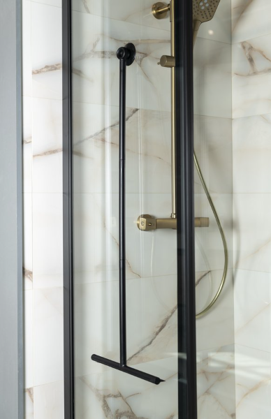 Aqualine SQ121B podlahová stierka 300x890 mm, čierna