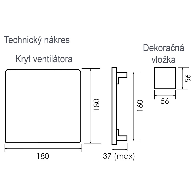 Zehnder ventilator Silent 100mm s časovačom a regulátorom vlhkosti