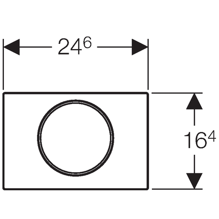 Geberit tlačidlo Sigma10 115.758.KH.5 lesklý/matný/lesklý chróm
