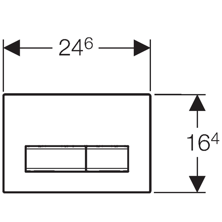 Geberit tlačidlo Sigma50 115.788.SQ.5 sklo Umbra