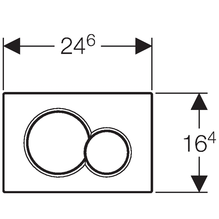 Geberit tlačidlo Sigma01 115.770.DW.5 čierne RAL 9005