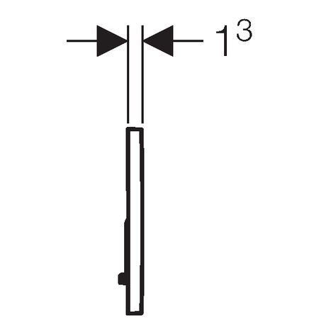 Geberit tlačidlo Sigma01 115.770.DW.5 čierne RAL 9005