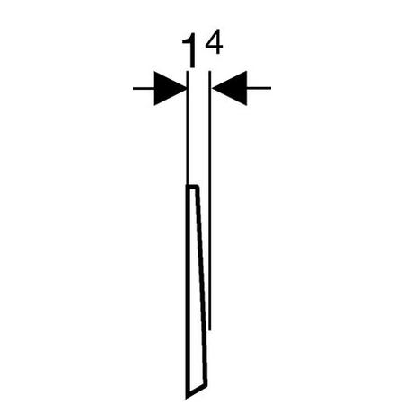 Geberit tlačidlo Bolero 115.777.GM.1 Satinox