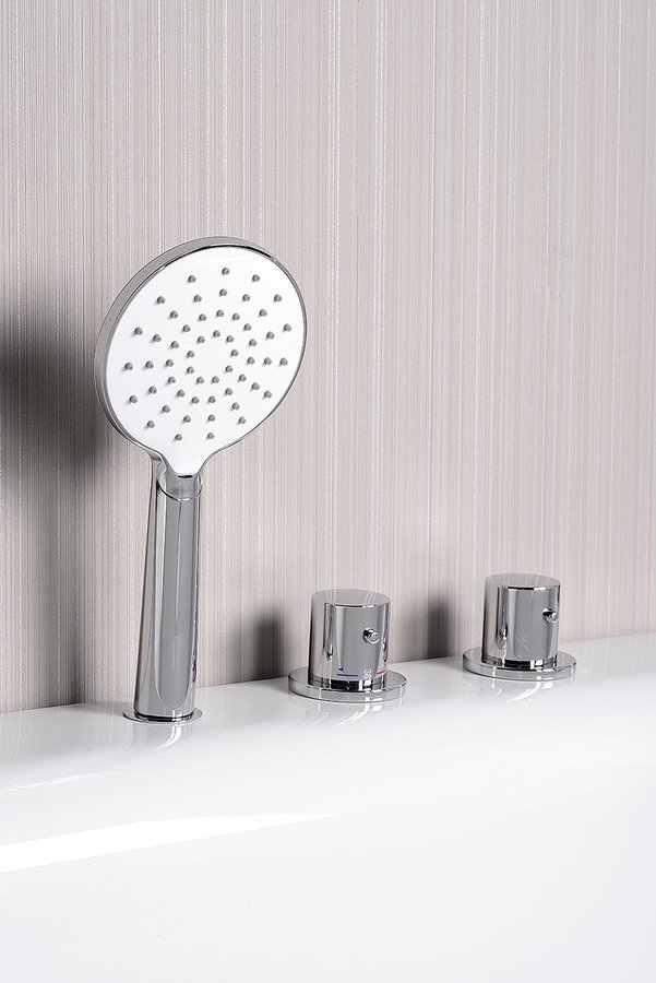 Sapho 1204-28 ručná sprcha, priemer 110mm, ABS/chróm lesk/biela