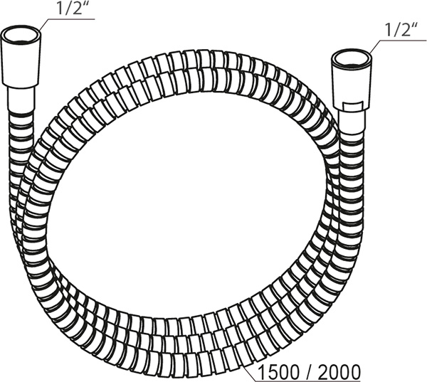 Ravak sprchová hadica kovová s ochrannou vrstvou 150 cm 915.00