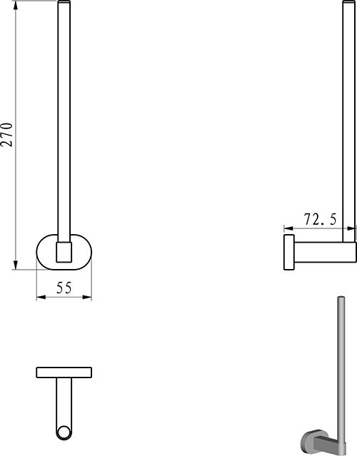 Ravak zásobník na toaletný papier Chrome CR 420.00