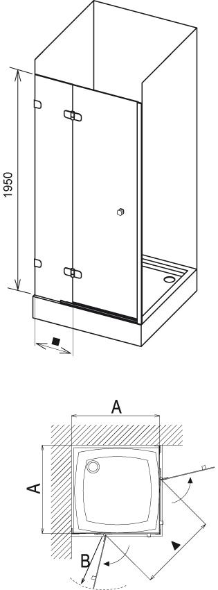 Ravak Brilliant B SET BSD2-R 100 chróm