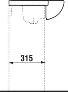 Jika Lyra Plus umývadlo 70cm do nábytku H8133850001041