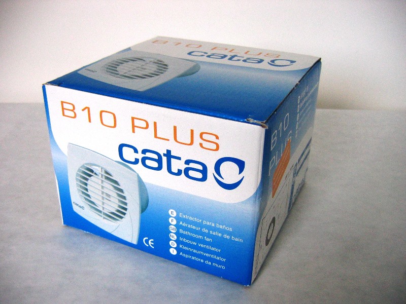 Cata ventilátor B-10 PLUS Hygro, Biely, Axiálny, 00981400