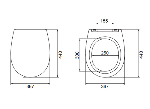 Vima 404 - NOVEL SET: Závesné WC Rimless + sedátko s poklopom Soft-Close, biela
