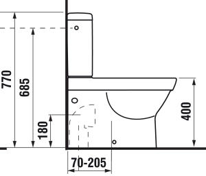 Jika Tigo WC nádržka so spodným prívodom H8282130007421