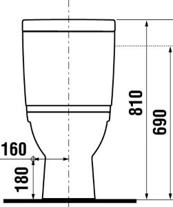 Jika Mio WC nádržka so spodným napúšťaním H8277130002421