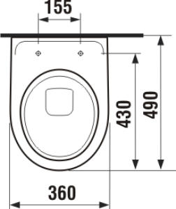 Jika Lyra Plus WC misa závesná skrátená H8233820000001