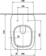 Kolo Style WC misa závesná L23100